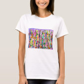 abstract kunstlandschap kleurrijke waterverf t-shirt (Voorkant)