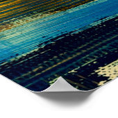 Abstract kunstlandschapsschilderwerk, achtergrond poster (Hoek)