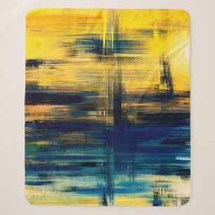 Abstract kunstlandschapsschilderwerk, achtergrond sherpa deken
