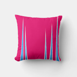 Abstract kunstlichtblauw-witminimalisme kussen