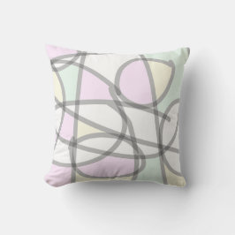 Abstract Kunstmatig Bleek beige koraalroze geel Kussen