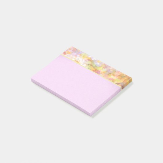 Abstract kunstmatig Bleek geel deastel indrukken Post-it® Notes (Schuin)