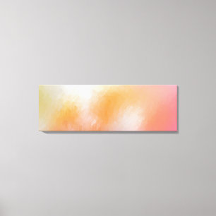 Abstract Kunstmatig Geel Groen Roze Blauw Canvas Afdruk