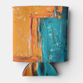 Abstract kunstmatig ontwerp voor olieverf blikjeskoeler (Voorkant)