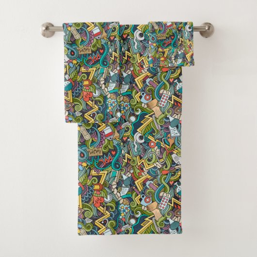 Abstract kunstmatig pictogram bad handdoek (Insitu)