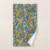 Abstract kunstmatig pictogram bad handdoek (Handdoek)