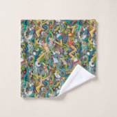 Abstract kunstmatig pictogram bad handdoek (Wasdoekje)