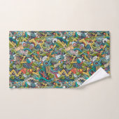 Abstract kunstmatig pictogram bad handdoek (Handdoek)