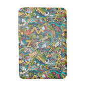 Abstract kunstmatig pictogram badmat (Voorkant Verticaal)