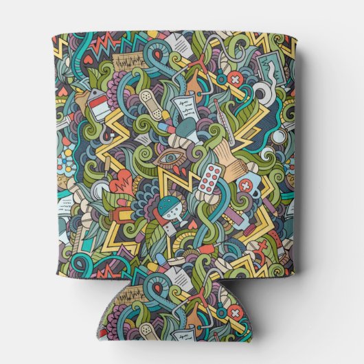 Abstract kunstmatig pictogram blikjeskoeler (Achterkant)