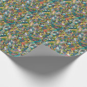 Abstract kunstmatig pictogram cadeaupapier (Hoek)