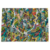 Abstract kunstmatig pictogram groot cadeauzakje (Voorkant)