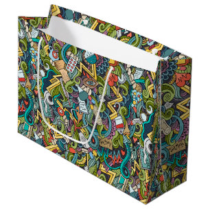 Abstract kunstmatig pictogram groot cadeauzakje