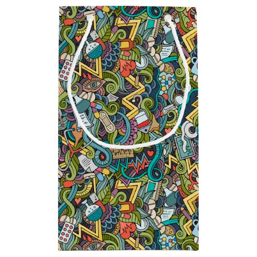 Abstract kunstmatig pictogram klein cadeauzakje (Achterkant)