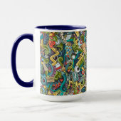 Abstract kunstmatig pictogram mok (Links)