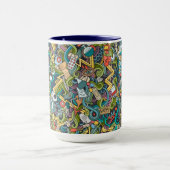 Abstract kunstmatig pictogram mok (Midden)