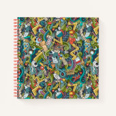 Abstract kunstmatig pictogram notitieboek (Voorkant)