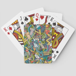 Abstract kunstmatig pictogram pokerkaarten