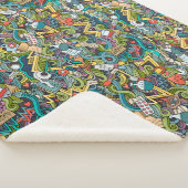 Abstract kunstmatig pictogram sherpa deken (3/4)