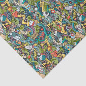 Abstract kunstmatig pictogram tissuepapier (Detail)