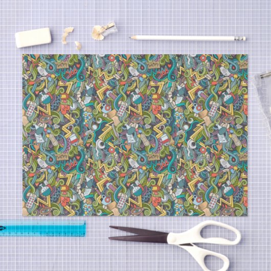 Abstract kunstmatig pictogram tissuepapier (Craft)