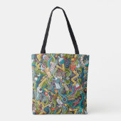 Abstract kunstmatig pictogram tote bag (Achterkant)