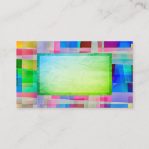 abstract kunstmatig visitekaartje, kleurrijk ontwe visitekaartje