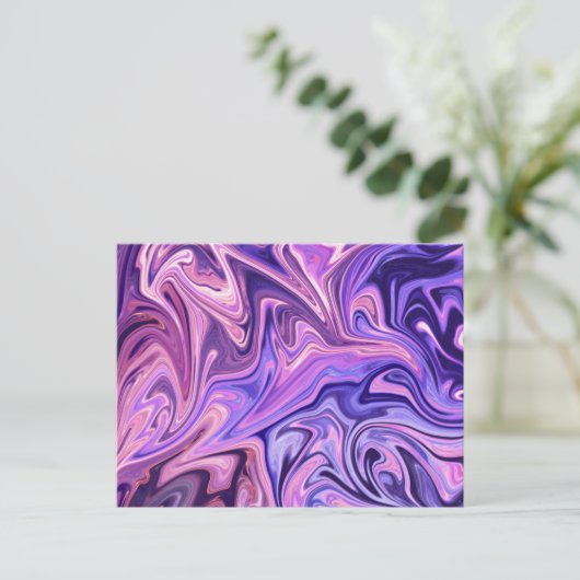 Abstract kunstmeesterwerk briefkaart (Staand voorkant)