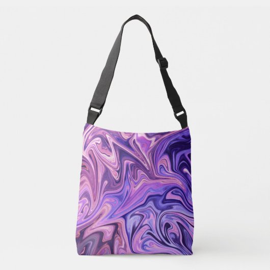 Abstract kunstmeesterwerk crossbody tas (Voorkant)