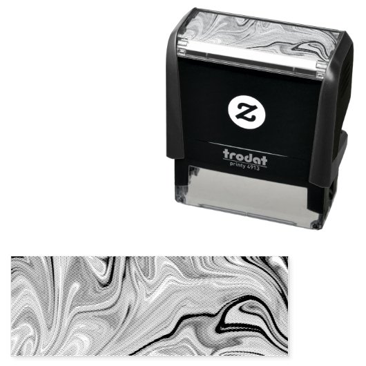 Abstract kunstmeesterwerk  zelfinktende stempel (In situ)