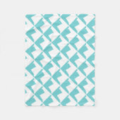 Abstract kunstminimalisme Blauw Wit Fleece Deken (Voorkant)