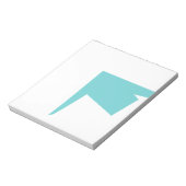 Abstract kunstminimalisme Blauw Wit Notitieblok (Linkerzijde)