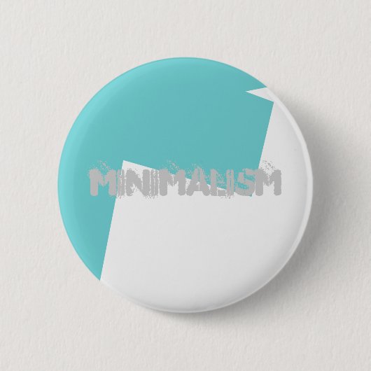 Abstract kunstminimalisme Blauw Wit Ronde Button 5,7 Cm (Voorkant)