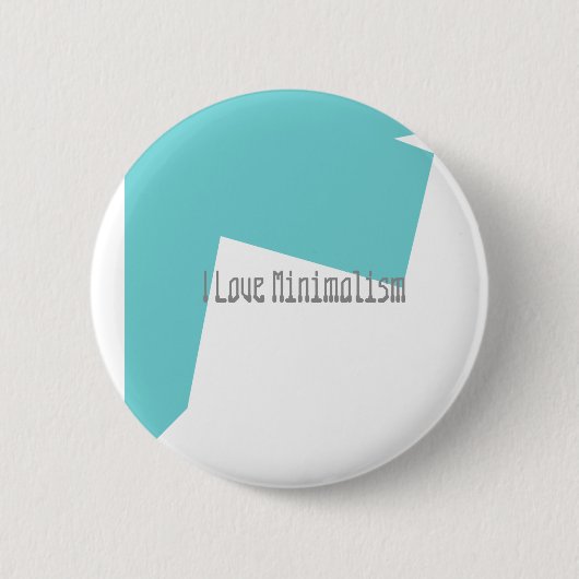 Abstract kunstminimalisme Blauw Wit Ronde Button 5,7 Cm (Voorkant)