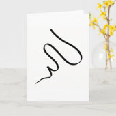 Abstract kunstminimalisme Energie-Wenskaart Kaart (Gele Bloem)