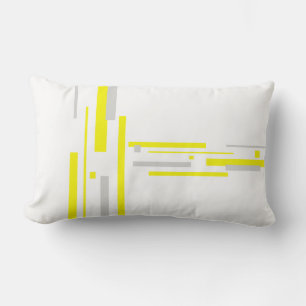Abstract kunstminimalisme Geel grijs Pillow-kussen Kussen