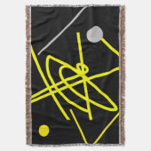 Abstract kunstminimalisme Gele Dot Blanket Deken (Voorkant Verticaal)