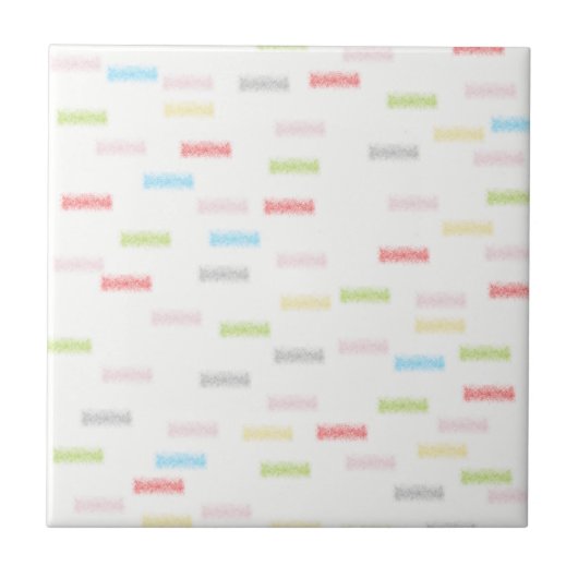 Abstract kunstminimalisme Kleine Stippen Pastel Tegeltje (Voorkant)