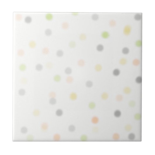 Abstract kunstminimalisme Kleine Stippen Pastel Tegeltje (Voorkant)