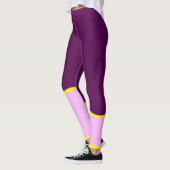 Abstract kunstminimalisme Pastel Roze Leggings (Links)
