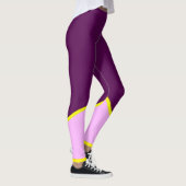 Abstract kunstminimalisme Pastel Roze Leggings (Rechts)