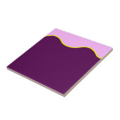 Abstract kunstminimalisme Pastel Roze Tegeltje (Zijkant)