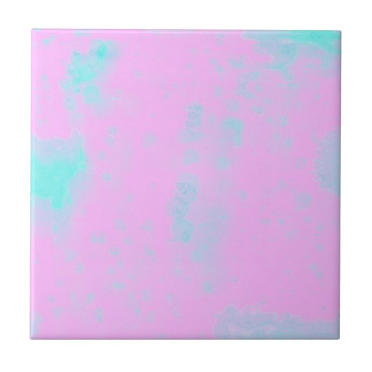 Abstract kunstminimalisme Pastel Roze Tegeltje (Voorkant)