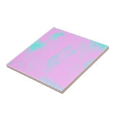 Abstract kunstminimalisme Pastel Roze Tegeltje (Zijkant)