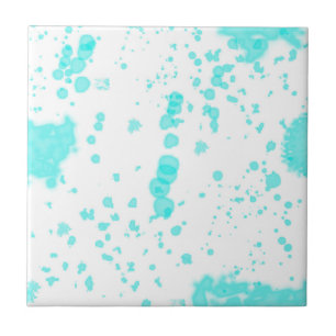 Abstract kunstminimalisme Pastel Turquoise Tegeltje