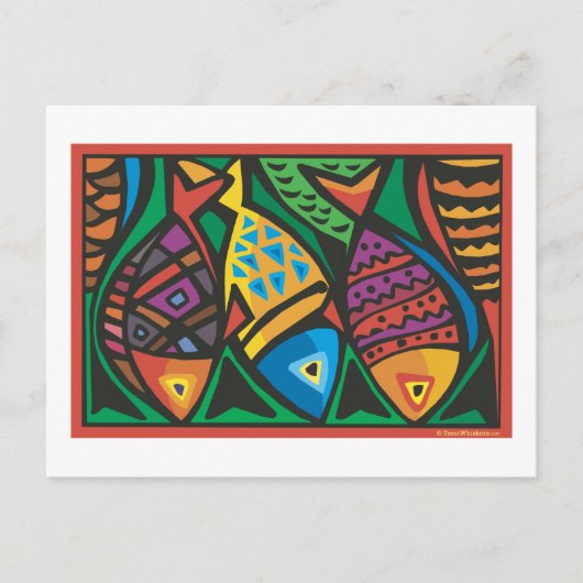 Abstract kunstontwerp briefkaart (Voorkant)