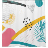 Abstract kunstontwerp douchegordijn (Voorkant)