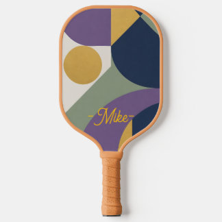 Abstract Kunstontwerp Geometrisch Pickleball Paddl Paddle