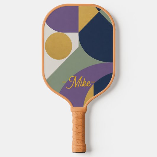 Abstract Kunstontwerp Geometrisch Pickleball Paddl Paddle (Voorkant)