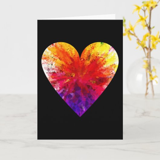 Abstract kunstontwerp kaart (Gele Bloem)